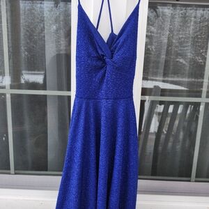 Elegant Blue Women's Dress